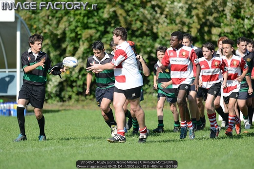 2015-05-16 Rugby Lyons Settimo Milanese U14-Rugby Monza 0076
